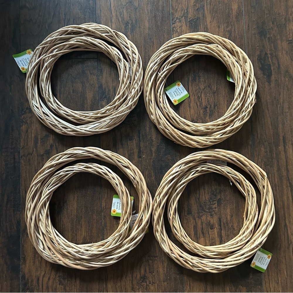 Floral Garden Wood Blend Willow Wreaths